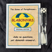 Blabonyms Original Edition card deck, premium game of synonyms, paraphrases